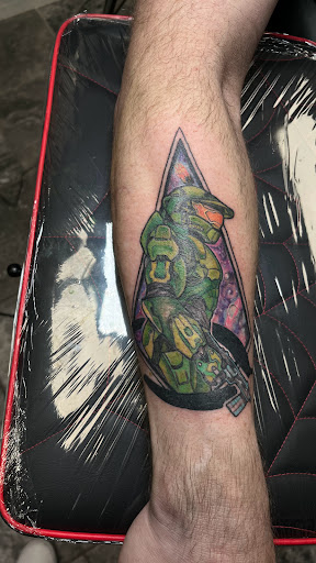 Explore linework flash tattoo ideas, creative tattoo ideas in Harrah, available at Gypsy Blood Body Art Studio