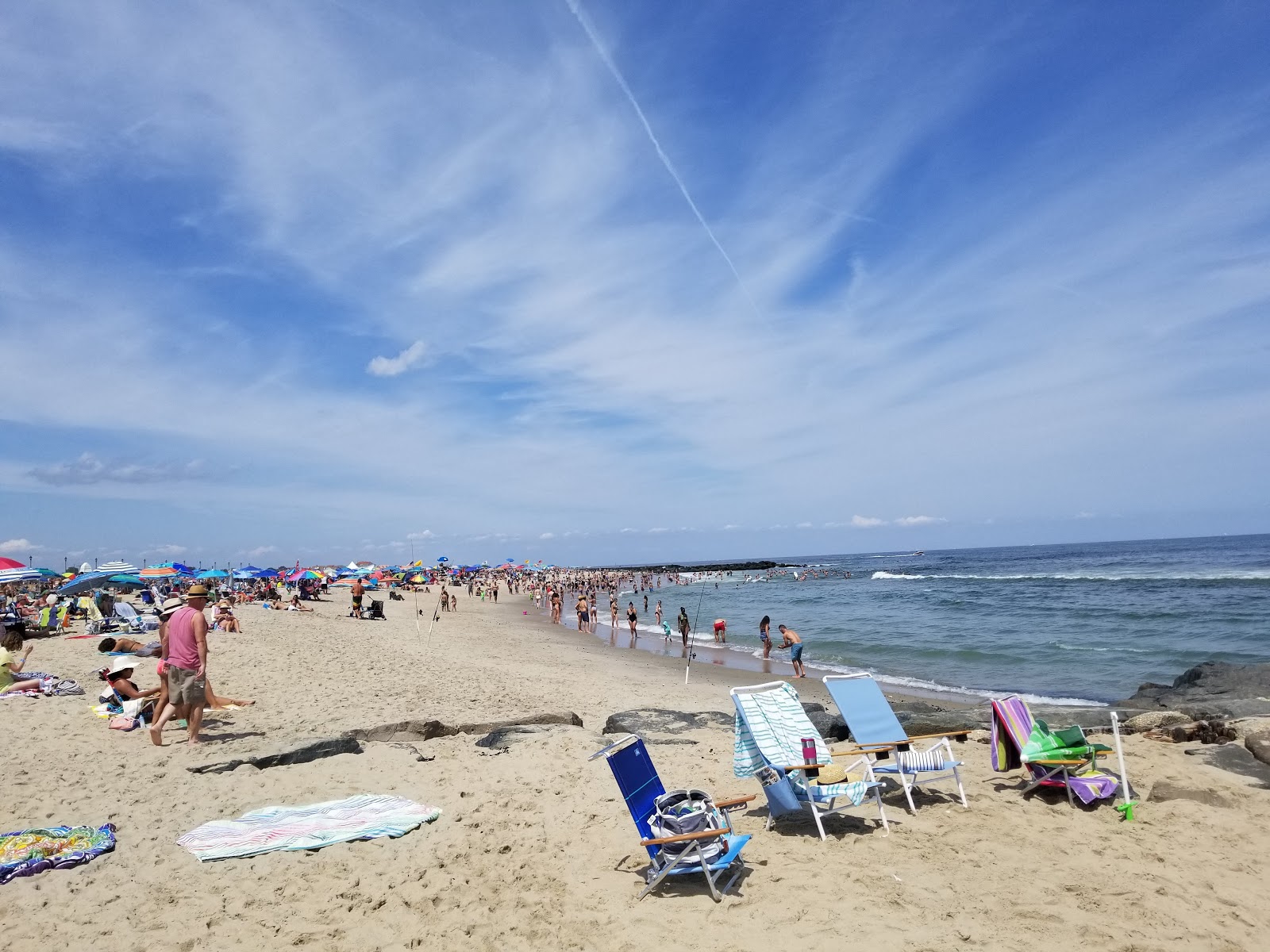 Photo of Asbury Park Beach with bright sand surface