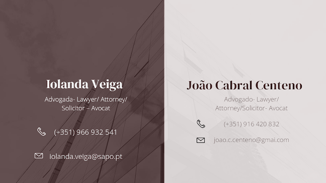 Lawyer - Solicitor / Advogado Lagos , Algarve - João Cabral Centeno & Iolanda Veiga - Advogado