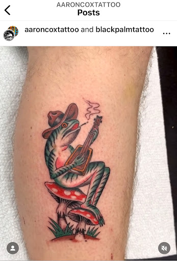 Explore foot tattoo ideas for female, creative tattoo ideas in Orange, available at Black Palm Tattoo