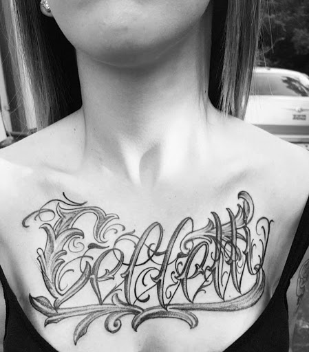 Explore tattoo ideas script, creative tattoo ideas in Dekalb, available at Out on a Whim Tattoo