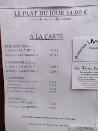 Restaurant français Restaurant L'Ascalier à Brou (la carte)
