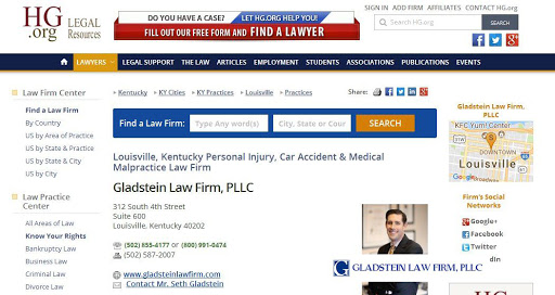 Personal Injury Attorney «Gladstein Law Firm, PLLC», reviews and photos