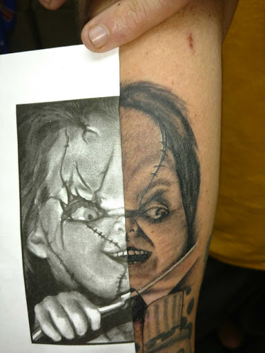 Explore footprint tattoo ideas, creative tattoo ideas in Wheeling, available at SPFX Tattoo