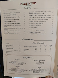 Restaurant L'Absinthe Restaurant à Honfleur - menu / carte