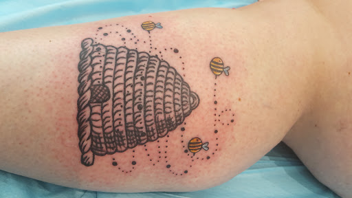 Explore thumb tattoo ideas, creative tattoo ideas in Frederick, available at Time Bomb Tattoos & Curiosities