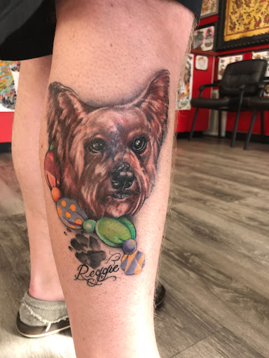 Explore family sleeve tattoo ideas for males, creative tattoo ideas in Chesapeake, available at Electro Magnetic Tattoo Studio