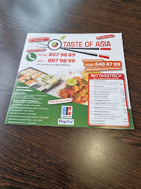 Menu du Taste of Asia à Quickborn
