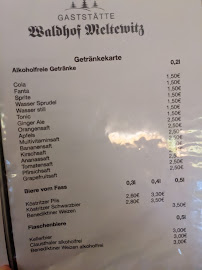 Gaststätte Waldhof à Lossatal carte