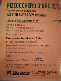 Ristorante La Galeda à Teglio menu