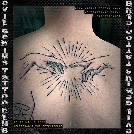 Explore tattoo ideas lettering, creative tattoo ideas in Lafayette, available at Evil Genius Tattoo Club