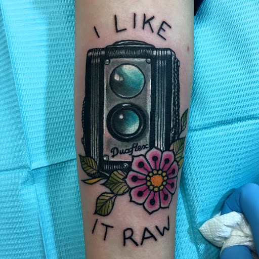 Explore rocky horror tattoo ideas, creative tattoo ideas in Greencastle, available at Incognito Tattoo Studio