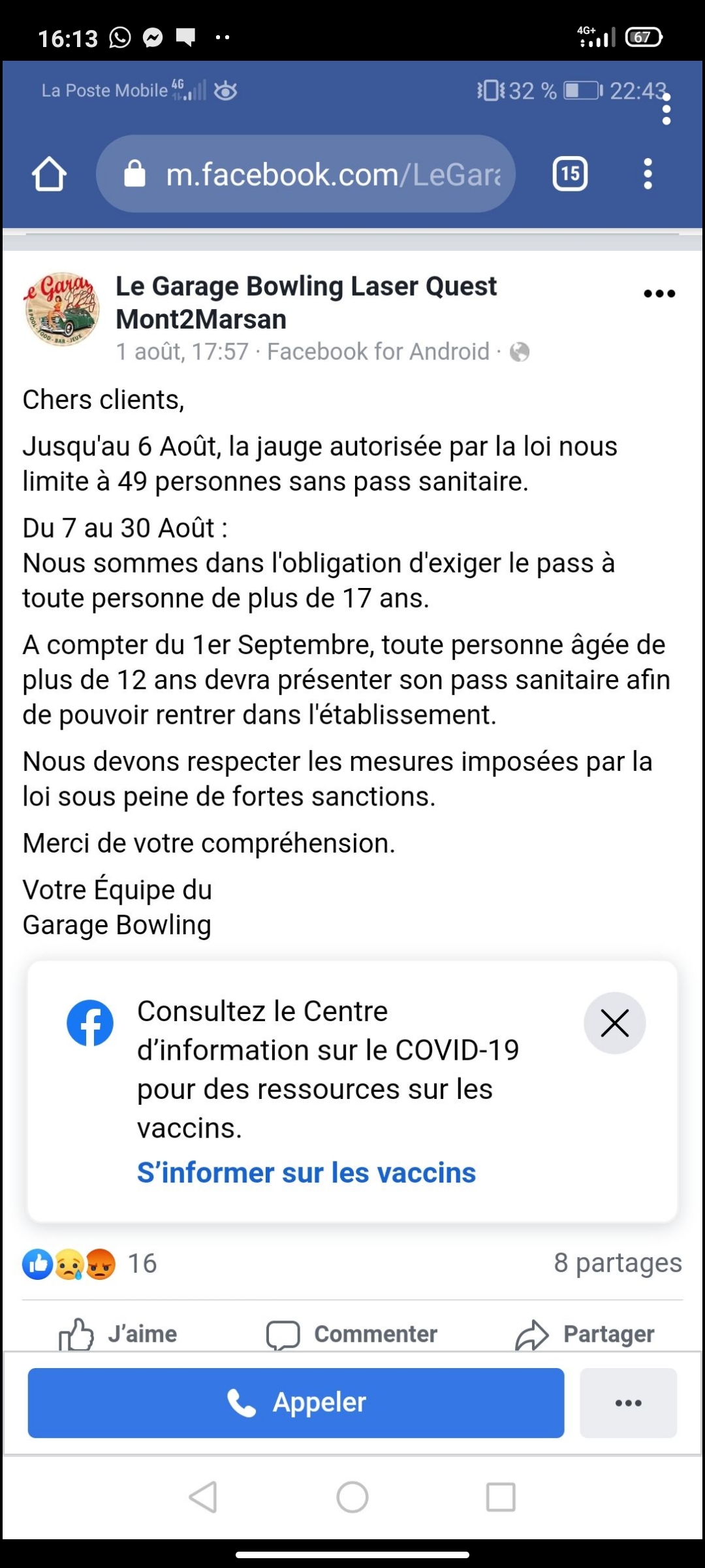 Photo n° 1 de l'avis de Magali.u fait le 07/08/2021 à 14:20