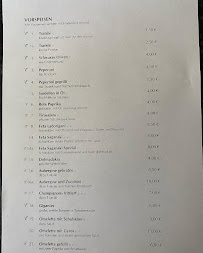 Menu du Zorbas à Ankum