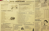 Menu / carte de Le Grognard à Riquewihr