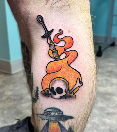 Explore dart tattoo ideas, creative tattoo ideas in Anna, available at Turning Tides Tattoo