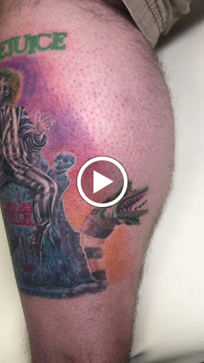 Explore buddhist tattoo ideas, creative tattoo ideas in Englewood, available at Point of Entry Tattoo