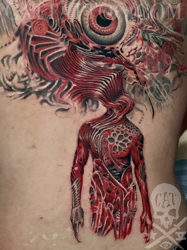 Explore tattoo ideas gothic, creative tattoo ideas in Addison, available at Cat Tattoo