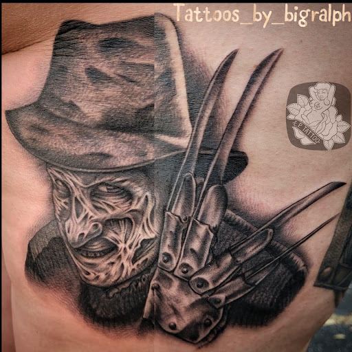 Explore frankenstein tattoo ideas, creative tattoo ideas in Glen Burnie, available at Exotic Pleasures Tattoo & Piercing