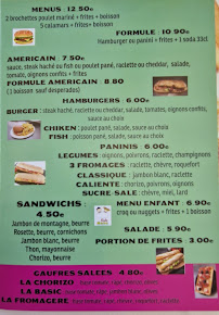 Menu / carte de FAMILY SNACK à Sainte-Marie-la-Mer