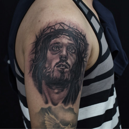 Explore tattoo on thigh ideas, creative tattoo ideas in Chicago, available at Master Craft Tattoo Co.
