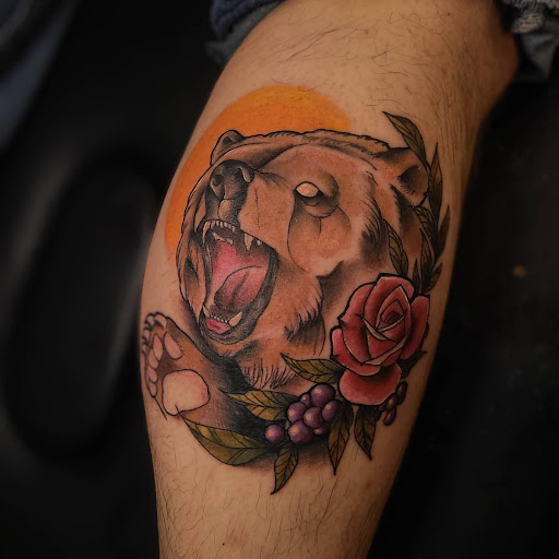 Explore ribbon tattoo ideas, creative tattoo ideas in Valdosta, available at Acid Ink Tattoos