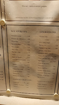 Restaurant Aux Trois Oies à Valff menu