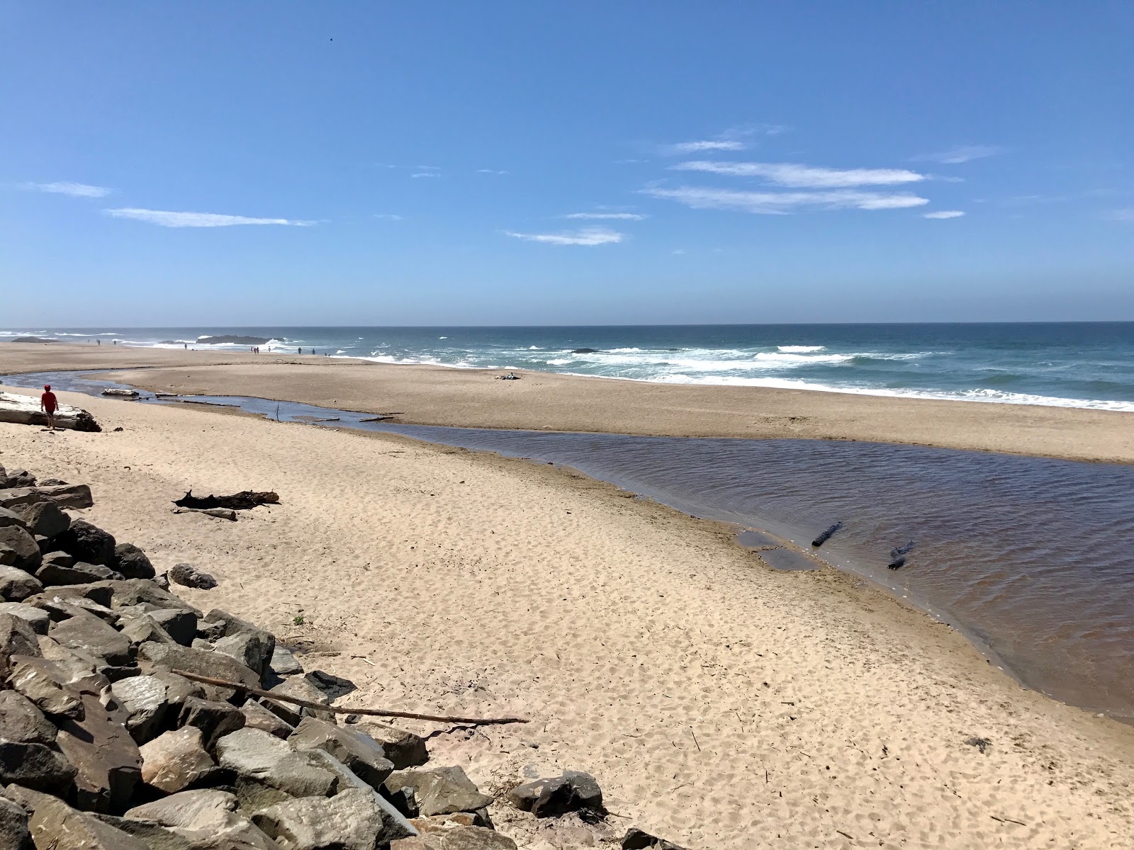 Foto von Nelscott Beach mit beiger sand Oberfläche
