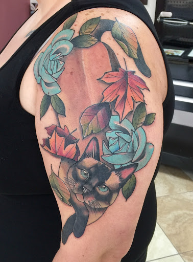 Explore daddy and son tattoo ideas, creative tattoo ideas in Fort Wayne, available at Studio 13 Tattoo