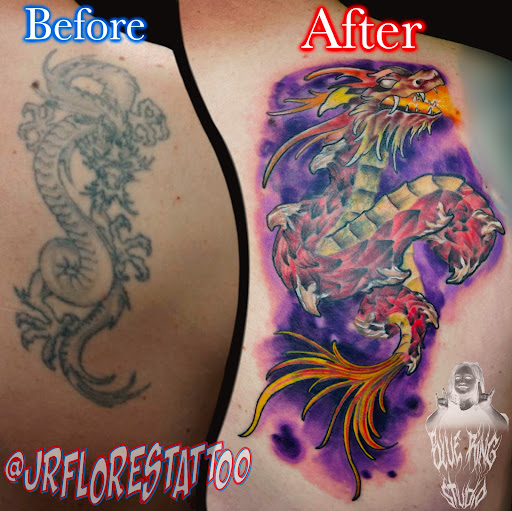Explore cool arm sleeve tattoo ideas, creative tattoo ideas in Caldwell, available at Blue Ring Studio Tattoo & Piercing