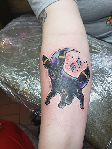 Explore mens dark tattoo ideas, creative tattoo ideas in Canton, available at DEAD KAT TATTOO