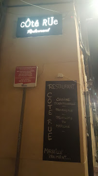 Cote Rue à Marseille menu