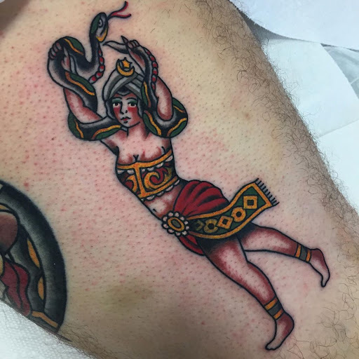 Explore rancher tattoo ideas, creative tattoo ideas in Vista, available at American Tattoo Vista