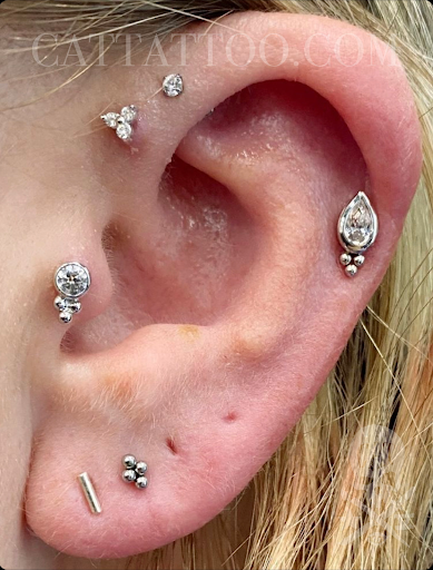 Explore car tattoo ideas, creative tattoo ideas in Addison, available at Cat Tattoo