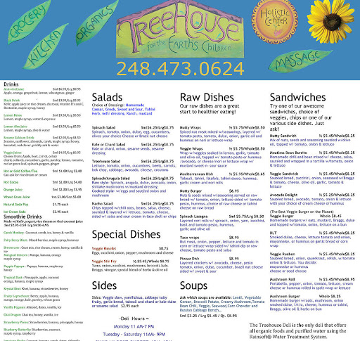 Raw Food Restaurant «Treehouse For Earths Children Holistic Center», reviews and photos, 22906 Mooney St, Farmington, MI 48336, USA