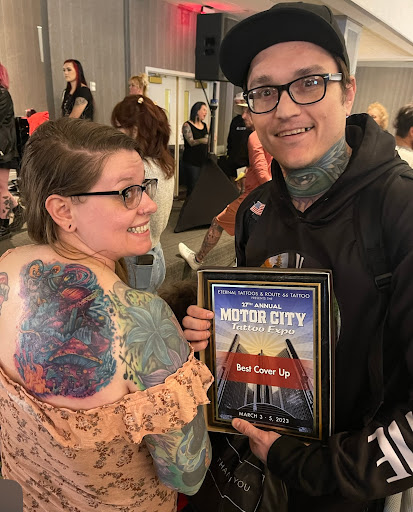 Explore shoulder tattoos ideas, creative tattoo ideas in Mount Pleasant, available at Bryan Briggs Iron Tiger Tattoos