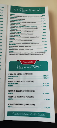 Pizzeria Pizzeria la mimosa à Rudiano (le menu)