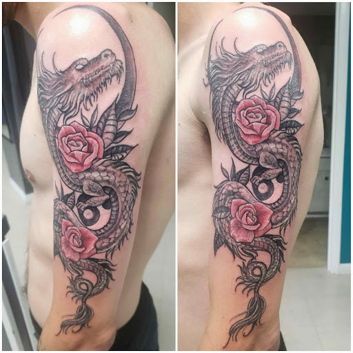 Explore st michael tattoo ideas, creative tattoo ideas in Homosassa, available at Citrus Tattoos