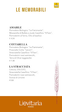 Menu / carte de Lievitaria Pizzeria à Macerata