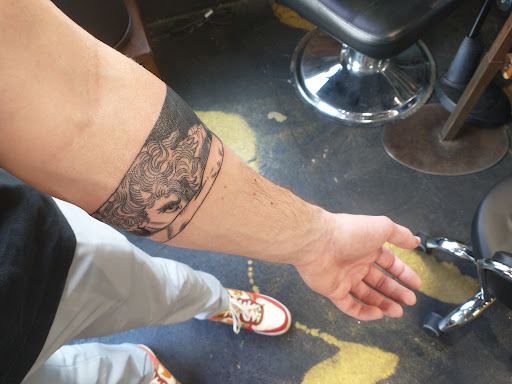 Explore two word tattoo ideas, creative tattoo ideas in Des Moines, available at Black Magic Tattoo