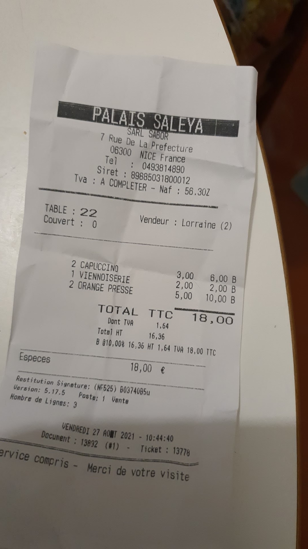 Photo n° 1 de l'avis de Francesco.u fait le 27/08/2021 à 19:46