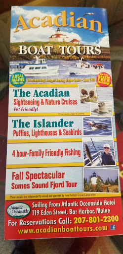 Tourist Attraction «Acadian Boat Tours», reviews and photos, 119 Eden St, Bar Harbor, ME 04609, USA