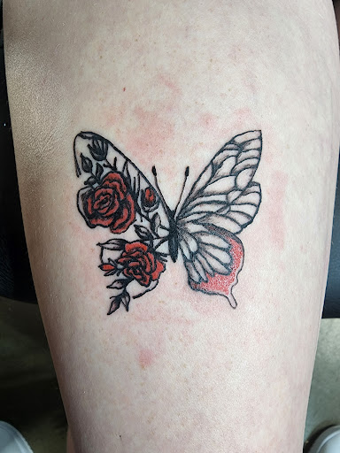 Explore lioness tattoo ideas for females, creative tattoo ideas in Sioux City, available at Tattoo Monkey