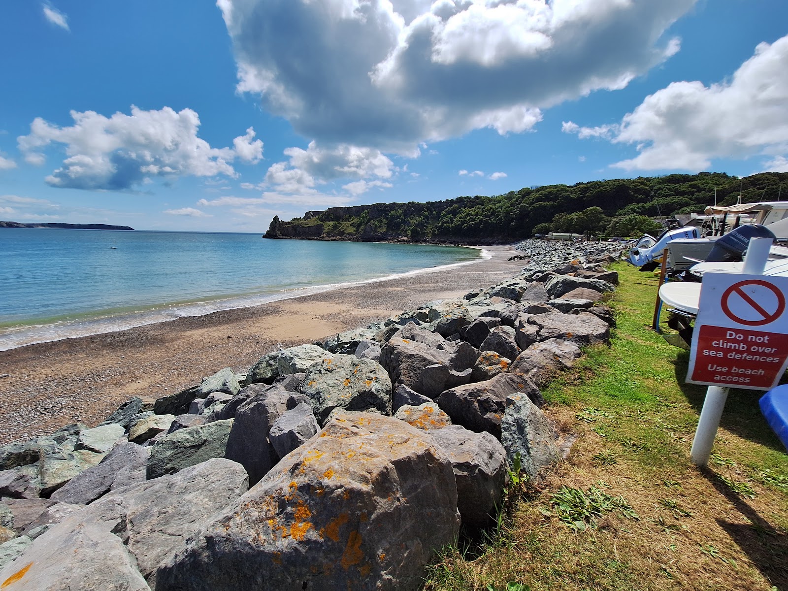 Foto de Playa de Lydstep y el asentamiento