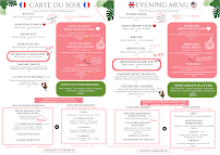 Carte du Le Beef Marais Steakhouse - Restaurant de viandes maturées, côte de Bœuf d'exception à Paris