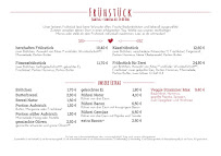 Menu / carte de Zentral Bar à Nürtingen