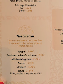 DARNESS à Strasbourg menu