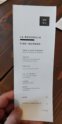 La Roverella Agriturismo à Zola Predosa carte