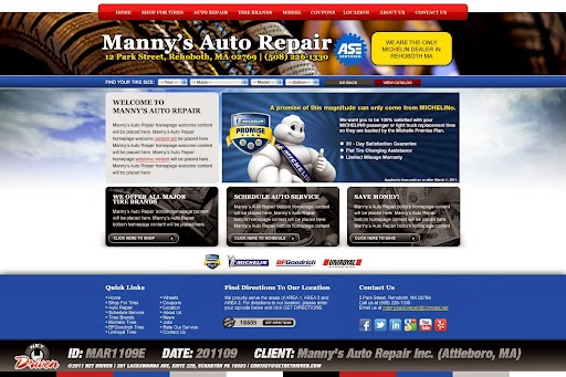 Auto Repair Shop «Manny & Sons Auto Repair & Tire Center», reviews and photos, 2 Park St, Rehoboth, MA 02769, USA