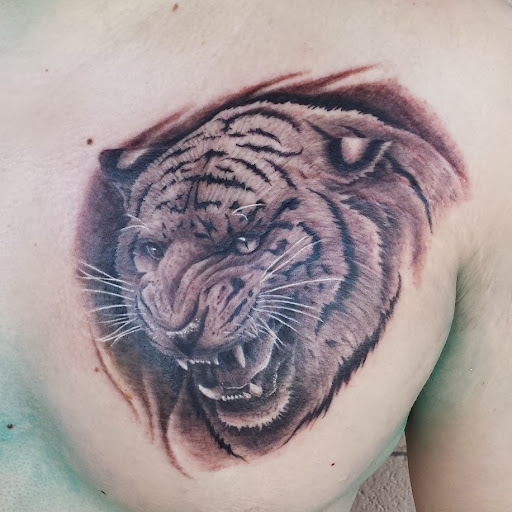 Explore rib tattoo ideas for men, creative tattoo ideas in Troy, available at Ironclad Tattoo Co.